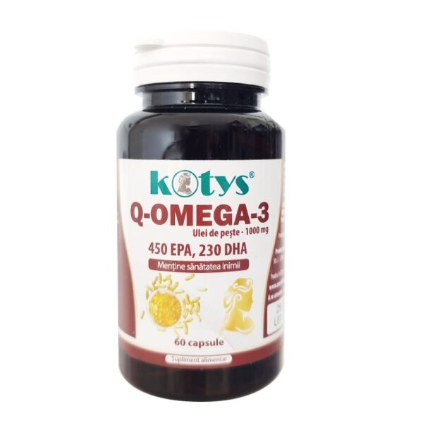 Q-Omega 3 ulei de pește 1000mg 60cps Kotys