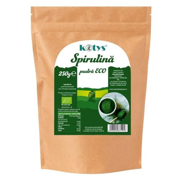 Spirulina pudră eco 250g Kotys