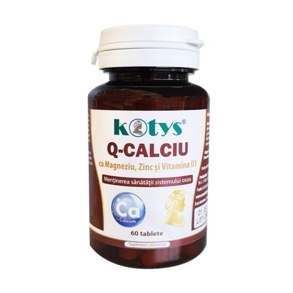 Q-Calciu cu Magneziu, Zinc si Vitamina D3 60tb Kotys