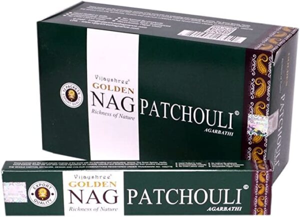 Bețișoare parfumate Patchouli 15g Golden Nag