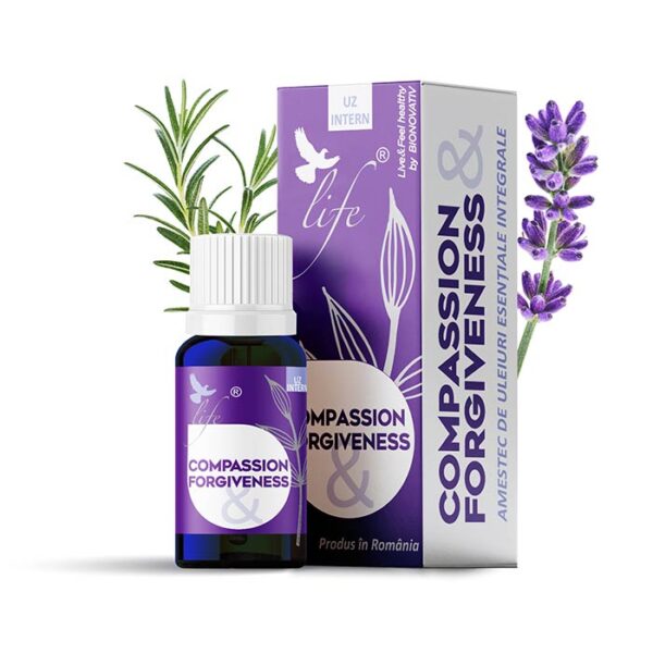COMPASSION & FORGIVENESS – combinație de uleiuri esențiale – 10 ml LIFE