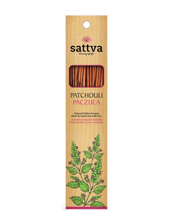 Betisoare parfumate Patchouli 30g Sattva Ayurveda