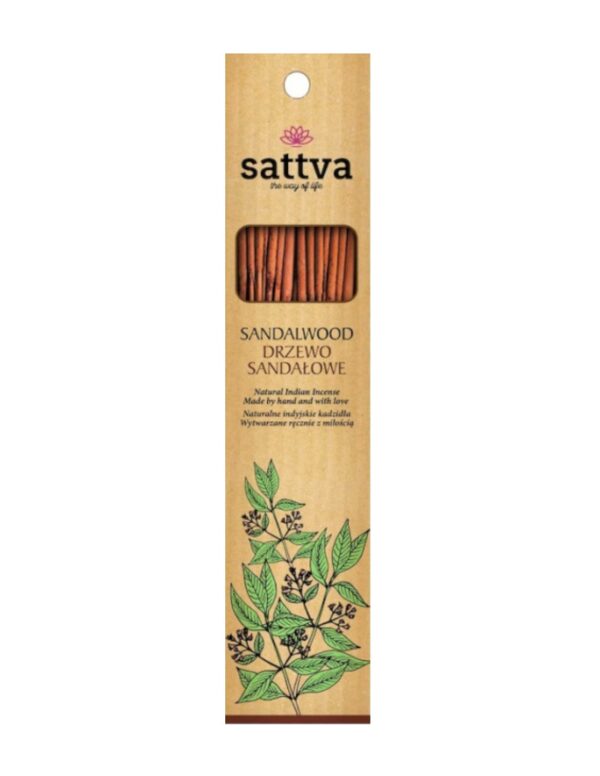 Betisoare parfumate Santal 30g Sattva Ayurveda