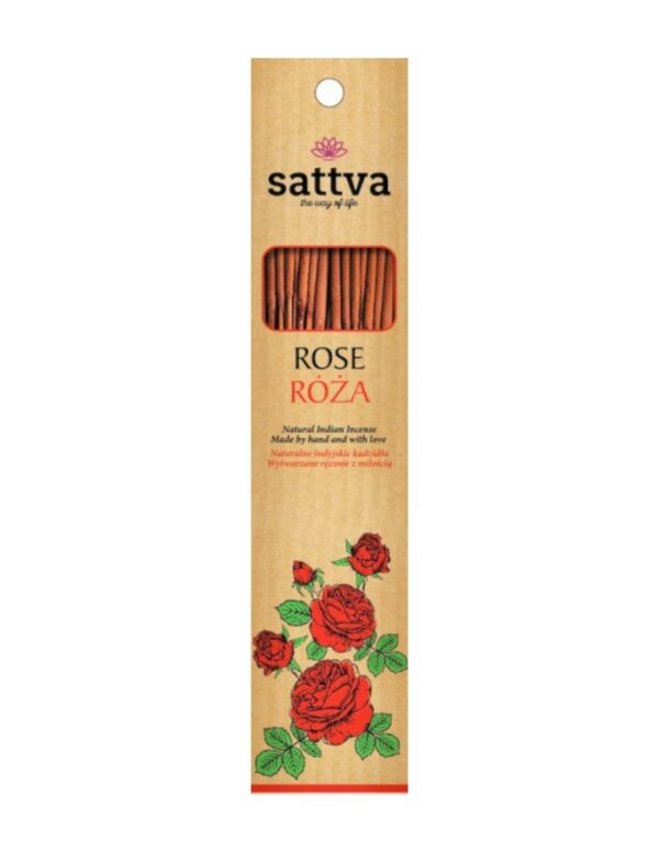 Betisoare parfumate Rose 30g Sattva Ayurveda