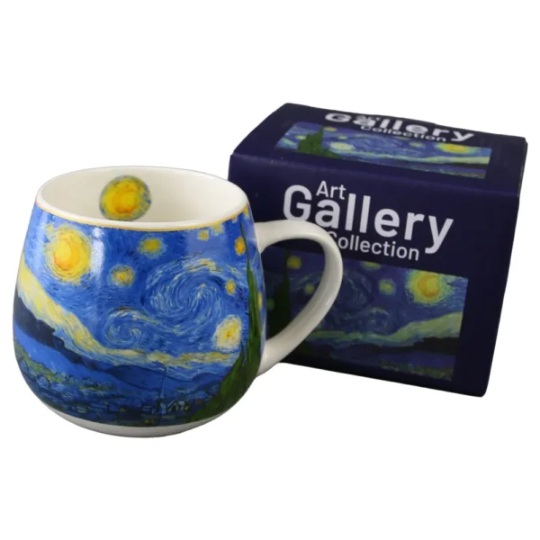 Cană porțelan 430 ml „Starry Night” de V. van Gogh, în cutie decorativă
